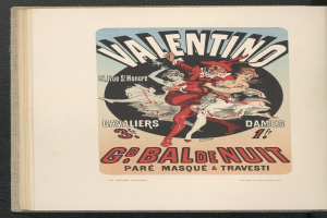 Ein Buchumschlag mit einem Valentins-Tagesplakat, das einen Mann in einem roten Anzug und eine Frau in einem pinken Kleid zeigt, die beide lächeln, vor einem hellrosa Hintergrund mit der Aufschrift 'Valentinstag' in fetter schwarzer Schrift.