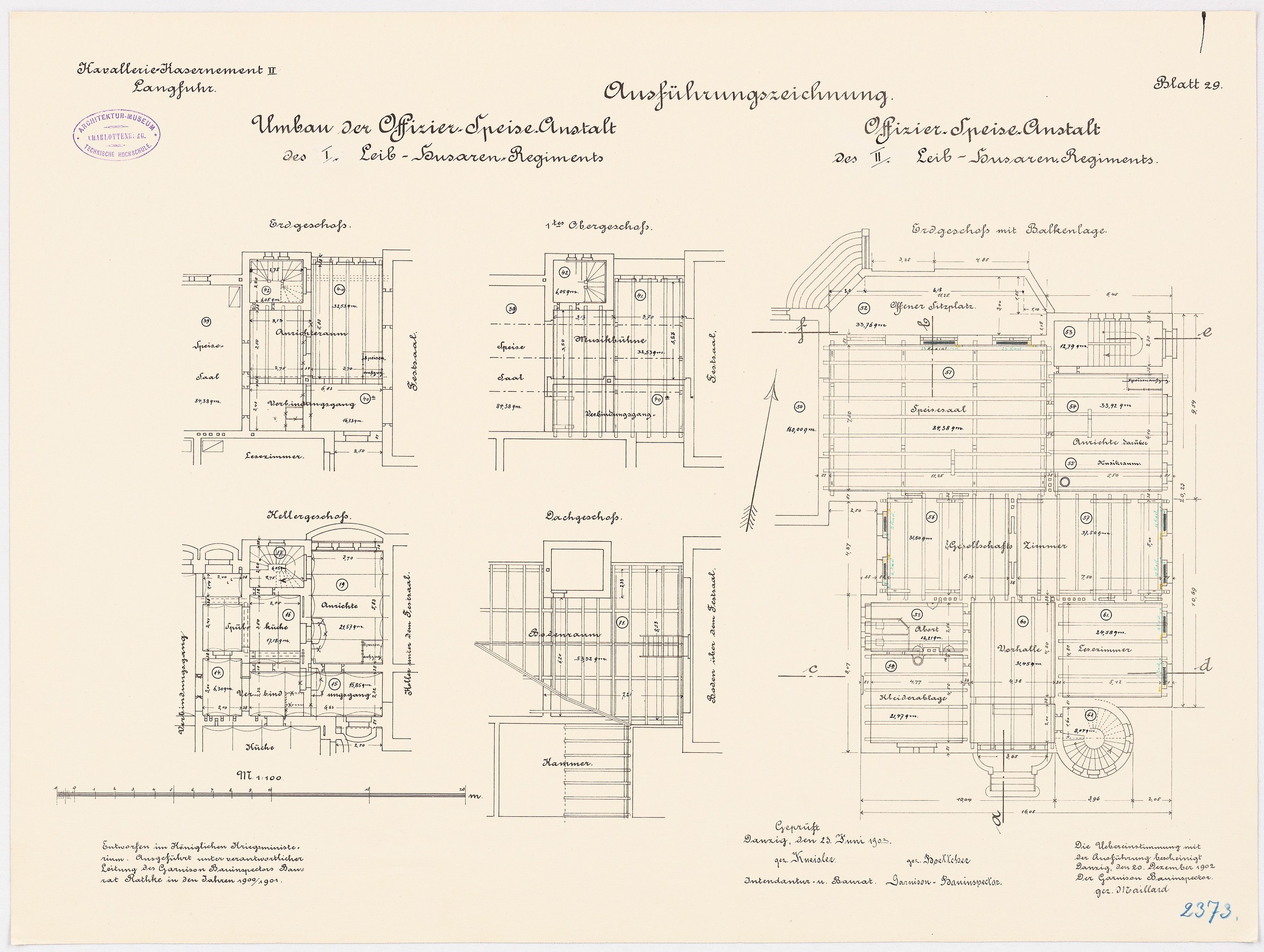 Schwarz-weißer architektonischer Grundriss des ehemaligen Bundeskanzleramts in der Bundesrepublik Deutschland, der detaillierte Pläne mit Text und Zeichnungen zeigt.