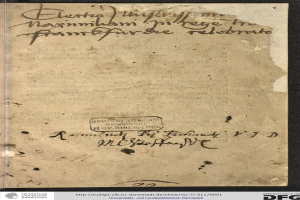 Altes deutsches Regierungsdokument an den Präsidenten der Vereinigten Staaten mit handschriftlichem Text und sichtbaren Wasserzeichen.
